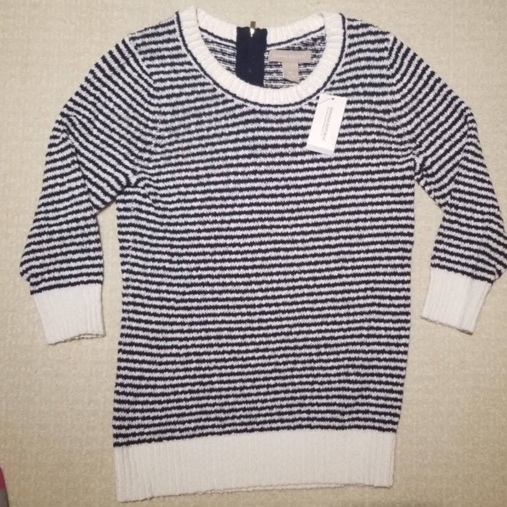 Banana Republic preppy knit 3/4 sleeve sweater XS